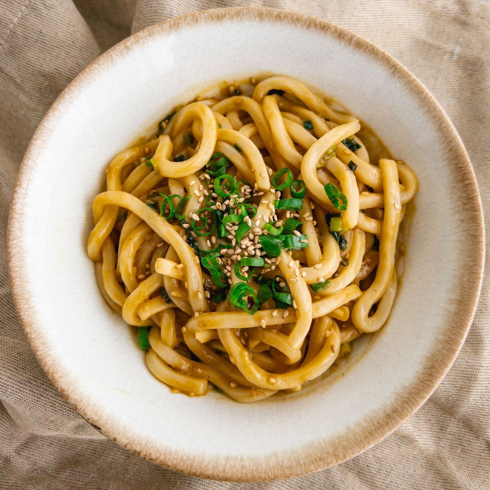 SESAME PEANUT BUTTER UDON CONNIE COOKS